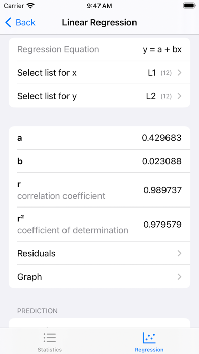 Statistics Calculator++ screenshot 6