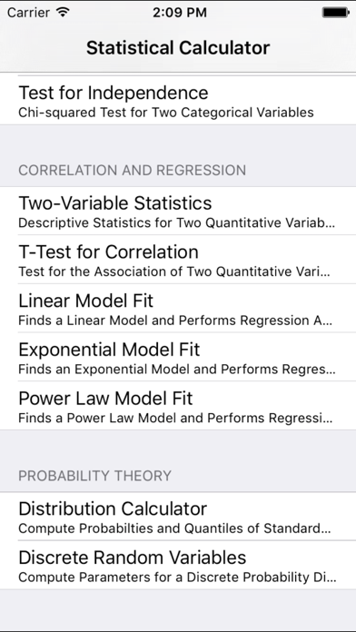 StatsCalc screenshot 1