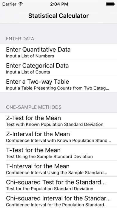 StatsCalc screenshot 5