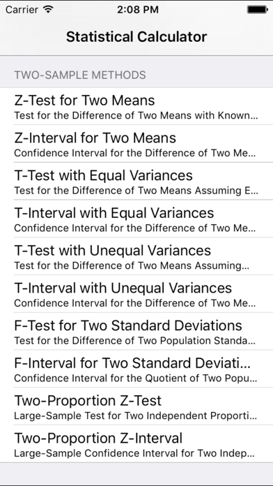 StatsCalc screenshot 3