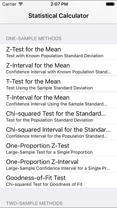 StatsCalc screenshot 4