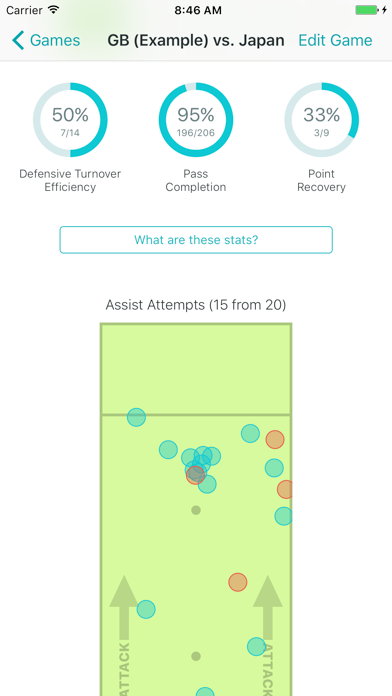 Statto: Ultimate Frisbee Stats screenshot 3