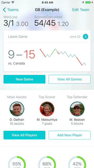 Statto: Ultimate Frisbee Stats screenshot 4