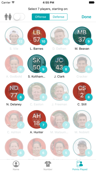 Statto: Ultimate Frisbee Stats screenshot 1