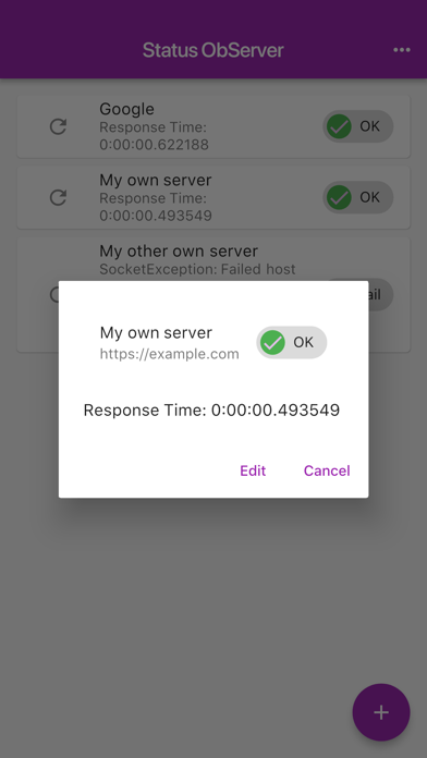Status ObServer screenshot 2