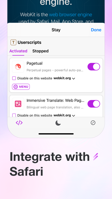 Stay for Safari screenshot 1