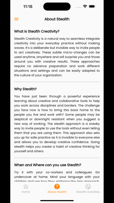 Stealth Creativity screenshot 2