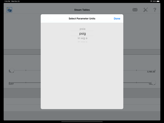 Steam Tables screenshot 5