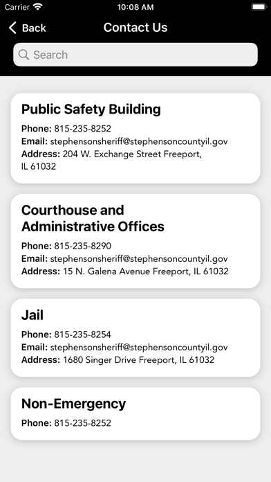 Stephenson County Sheriff IL screenshot 2