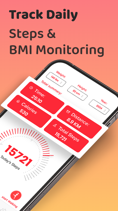 Steps Tracker - Walkmeter screenshot 3