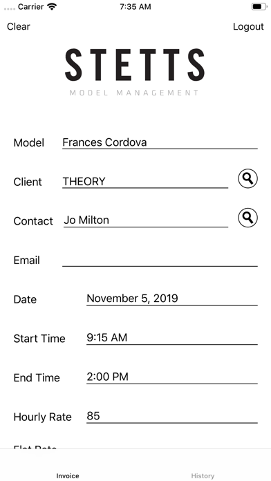 Stetts Models Voucher Tracking screenshot 4