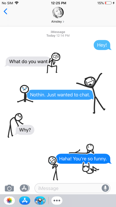 Stick Man Stickers Pack screenshot 3