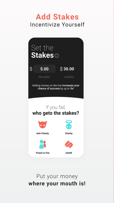 stickK: Goals & Accountability screenshot 7