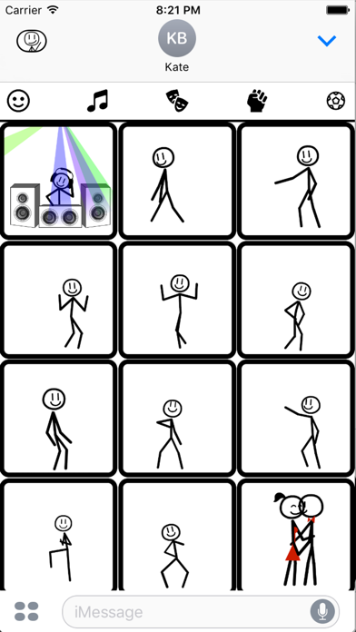 Stickmoji Stickers Animations screenshot 1