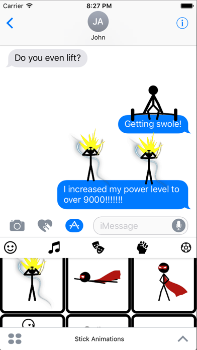 Stickmoji Stickers Animations screenshot 3