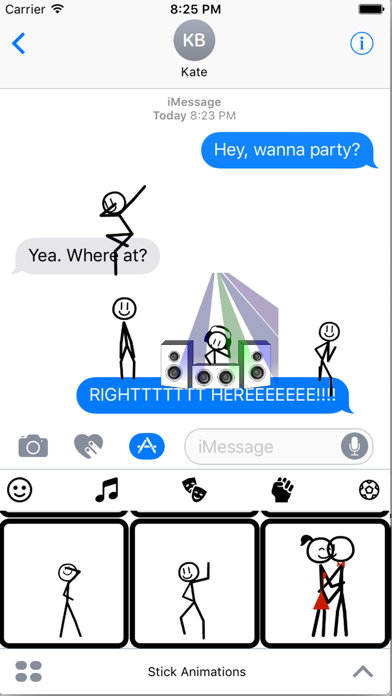 Stickmoji Stickers Animations screenshot 4