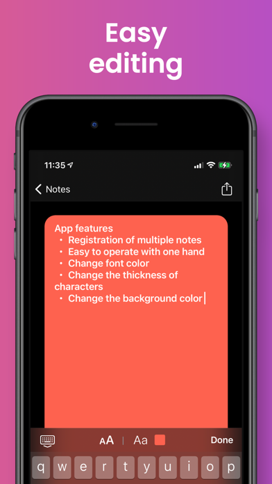 Sticky Color Notes Widget screenshot 2