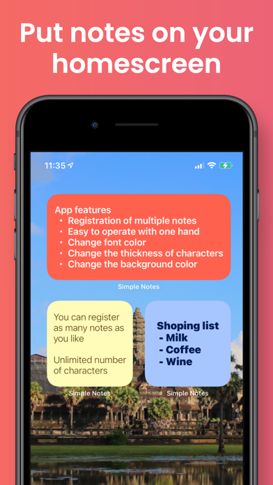 Sticky Color Notes Widget screenshot 3