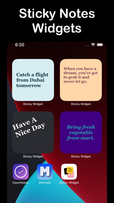 Sticky Widgets Note Liquid 26 screenshot 4