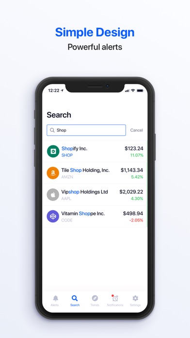 Stock Alarm - Alerts, Tracker screenshot 1