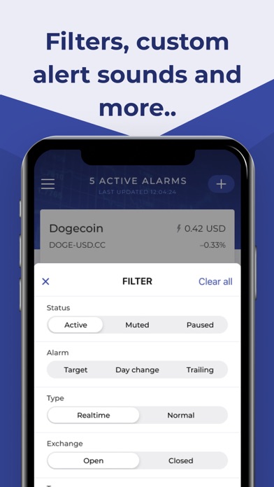 Stock Alert - Alarms & Tracker screenshot 1