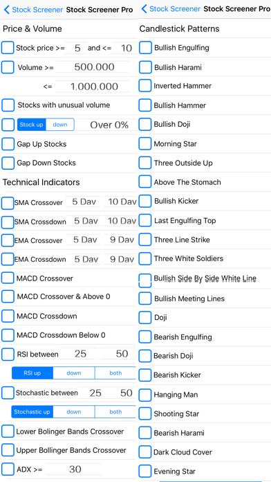Stock Screener Pro - Technical screenshot 3