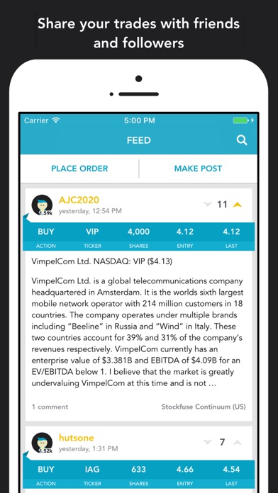 Stockfuse – Virtual Stock Market Game screenshot 2