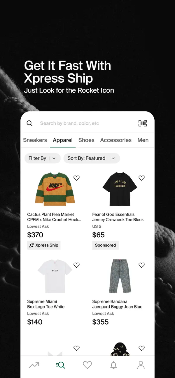 StockX - Sneakers and Apparel screenshot 1