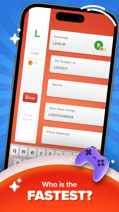 Stop - Categories Word Game screenshot 1