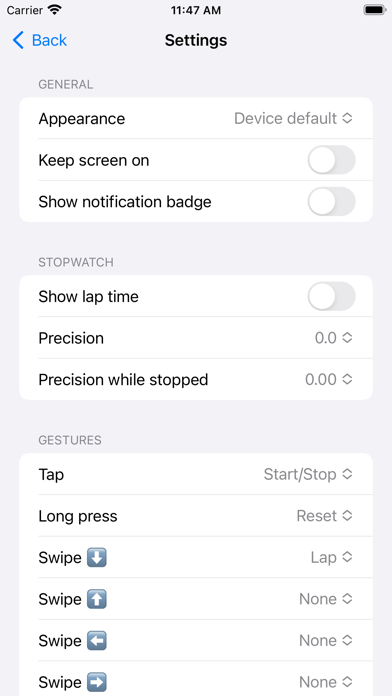 Stopwatch Pro screenshot 1