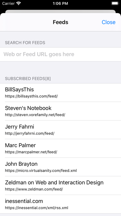 Stream - A Feed Reader screenshot 2