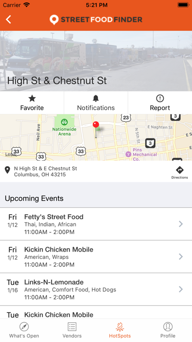 StreetFoodFinder screenshot 1