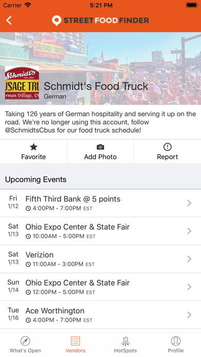 StreetFoodFinder screenshot 2