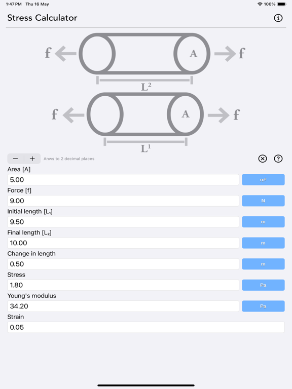 Stress Strain Calculator screenshot 10