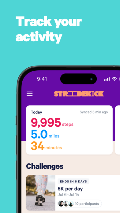 Stridekick Activity Challenges screenshot 8