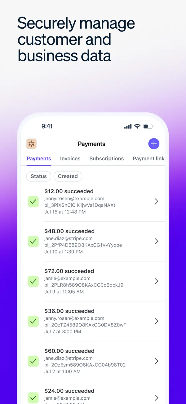 Stripe Dashboard screenshot 1