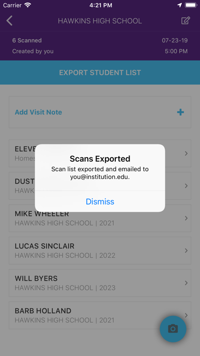 StriveScan - for College Reps screenshot 1