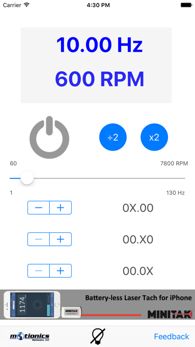 Strobe Light Tachometer screenshot 3