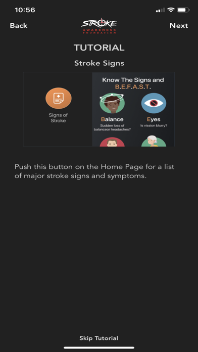 Stroke Awareness Foundation screenshot 2