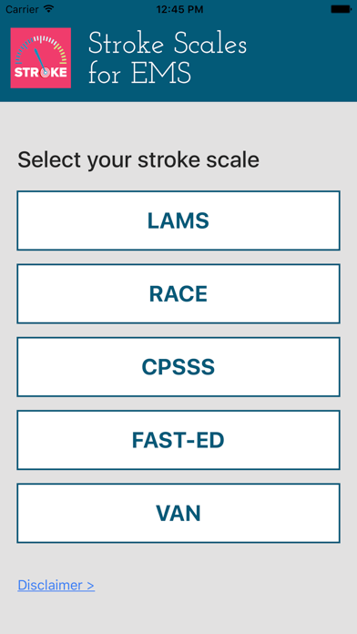 Stroke Scales For EMS screenshot 2
