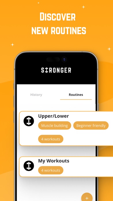 Stronger - Gym Workout Planner screenshot 1