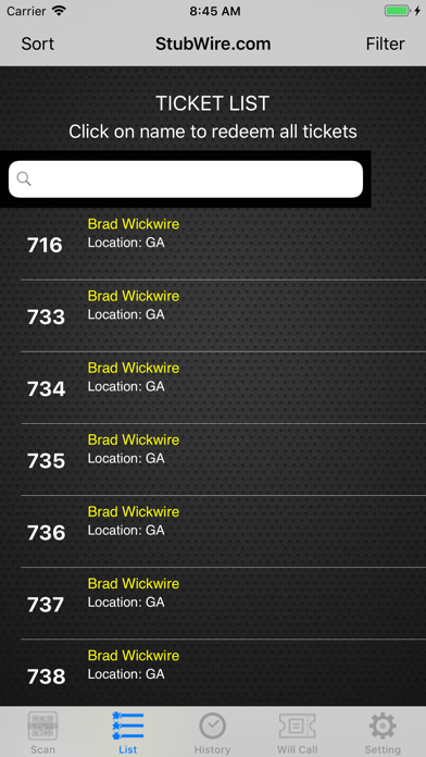 StubWire.com Ticket Scanning screenshot 4