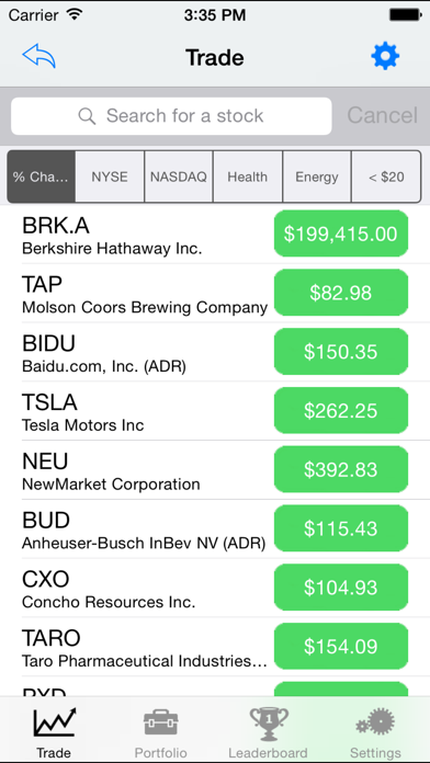 Student Stock Trader screenshot 1