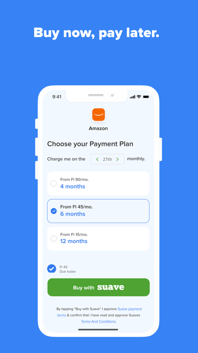 Suave: Buy now, pay later. screenshot 3