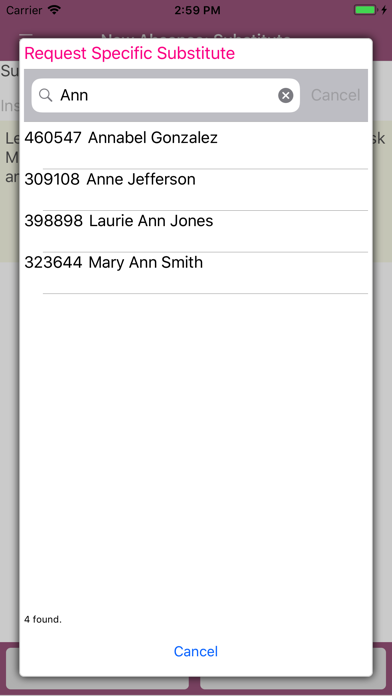 SubConnect for Teachers screenshot 4