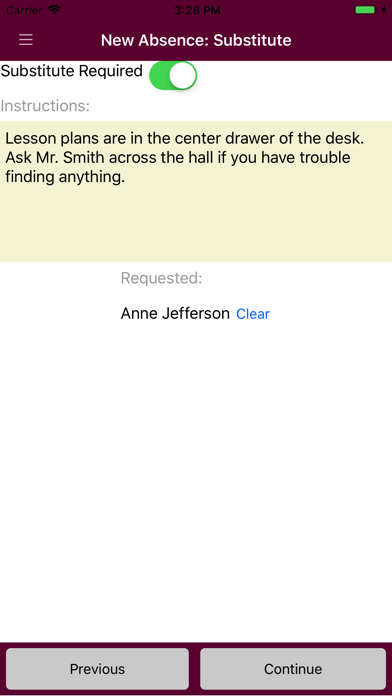 SubConnect for Teachers screenshot 3