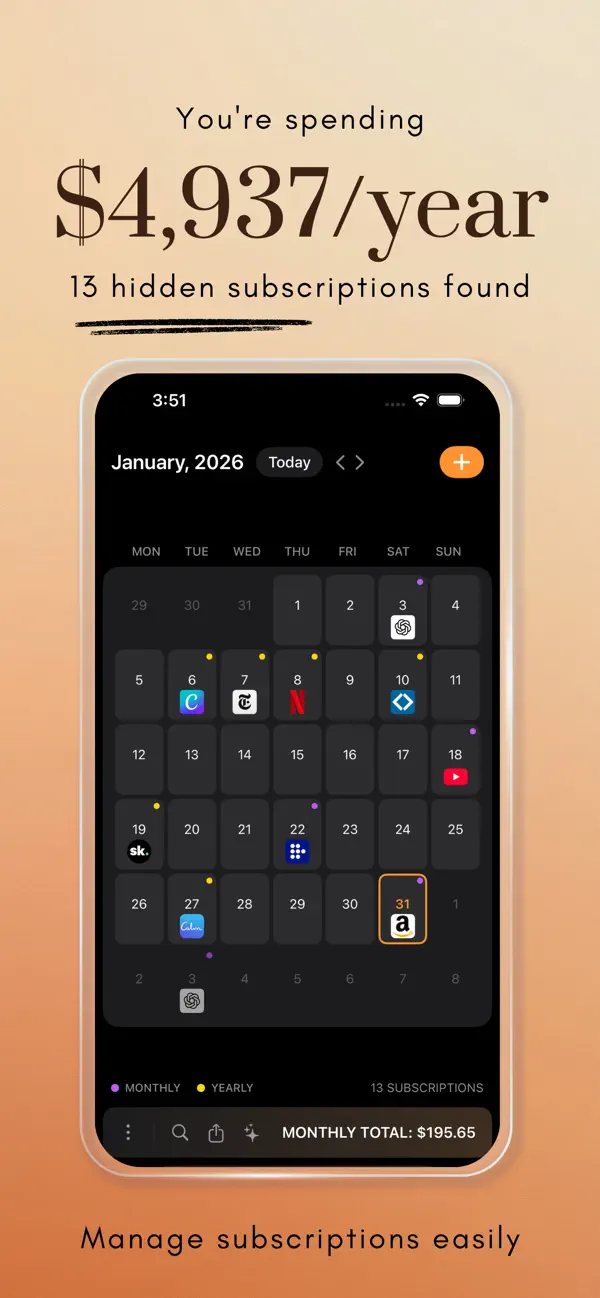 Subcut: Subscription Tracker screenshot 5