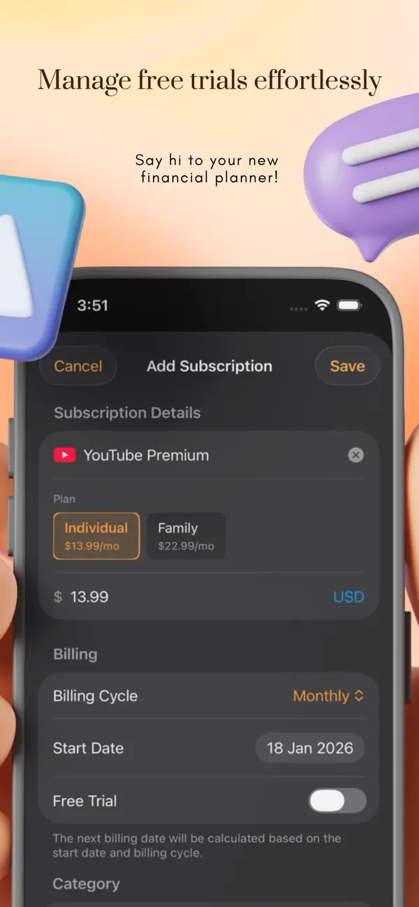 Subcut: Subscription Tracker screenshot 2
