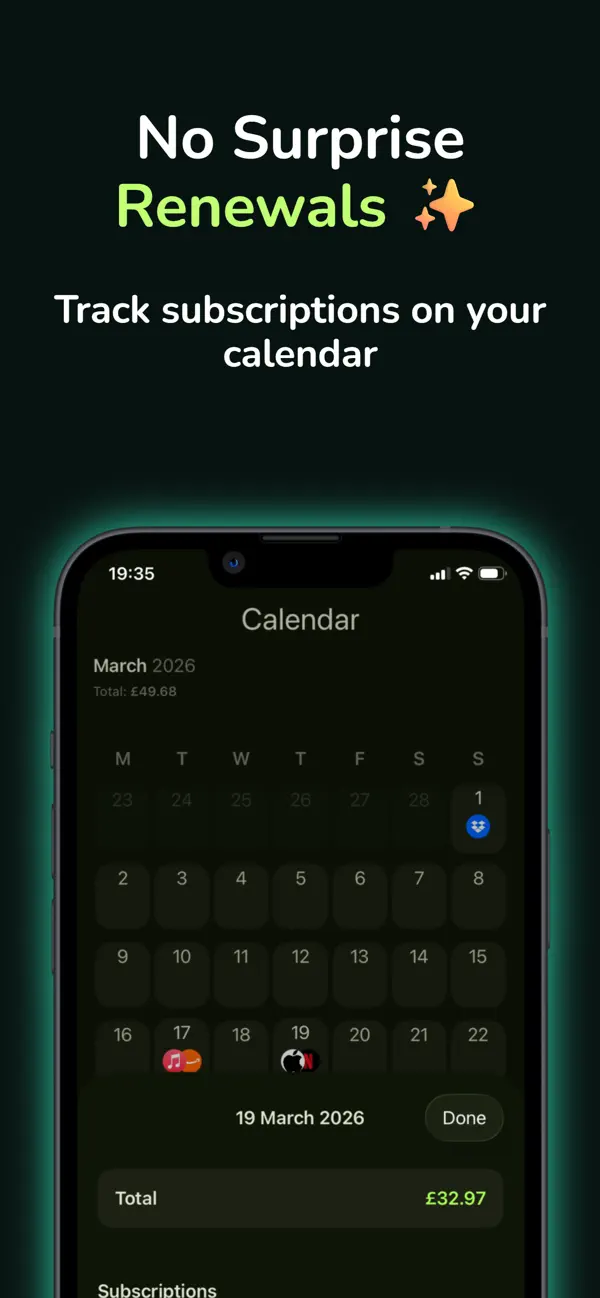 Subio: Manage Subscriptions screenshot 5