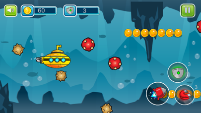 Submarine shooting shark in underwater adventure screenshot 4